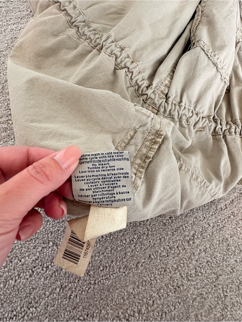 Bluenotes 2010s Beige Military Utility Cargo Hooded Field Jacket Size S - Picture 8 of 9